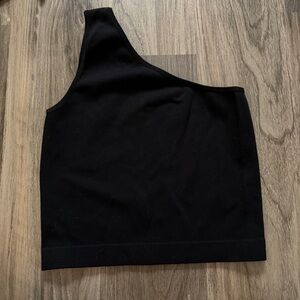 Black One-Shoulder Top